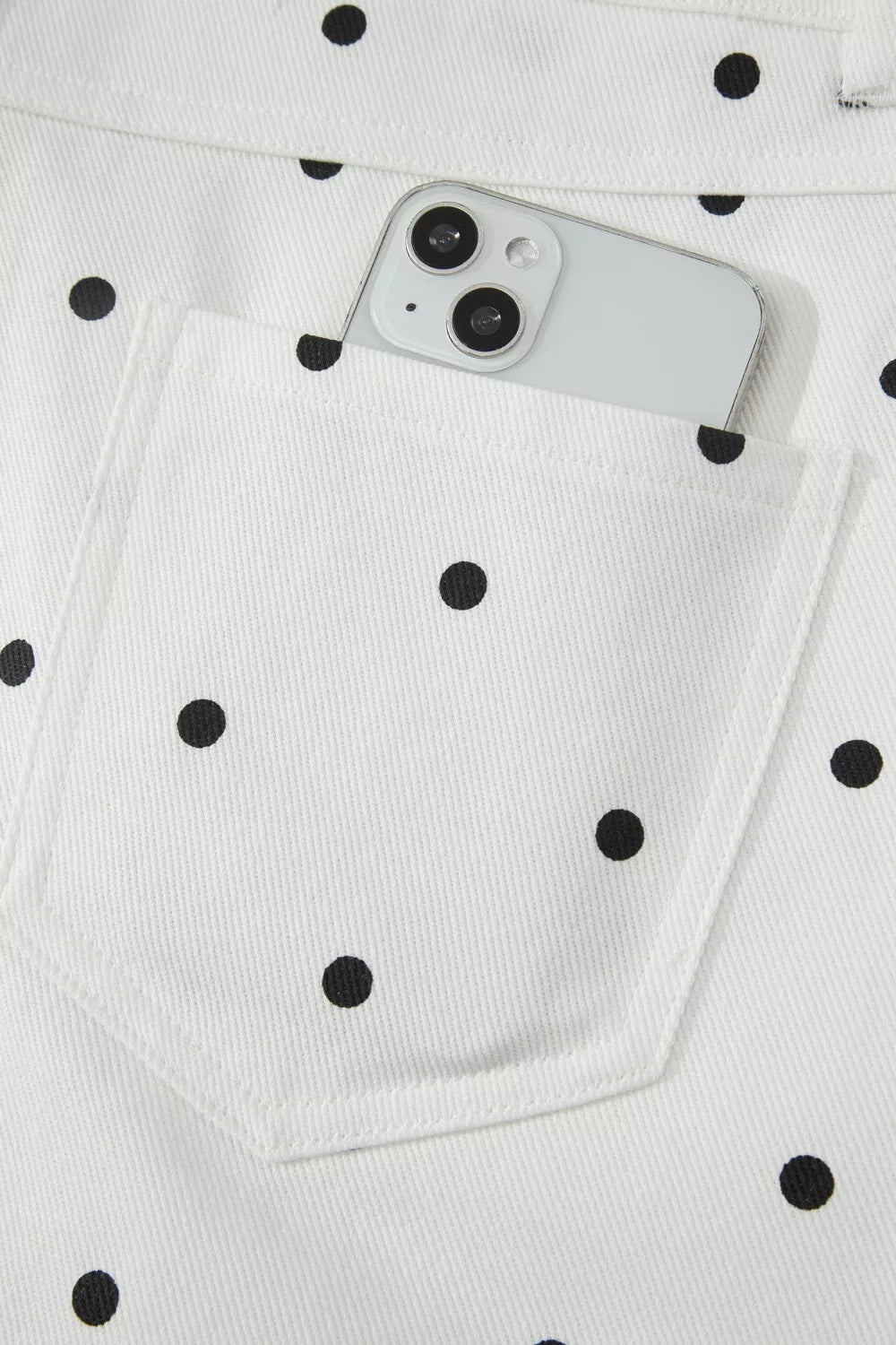 Womens white shorts angled view