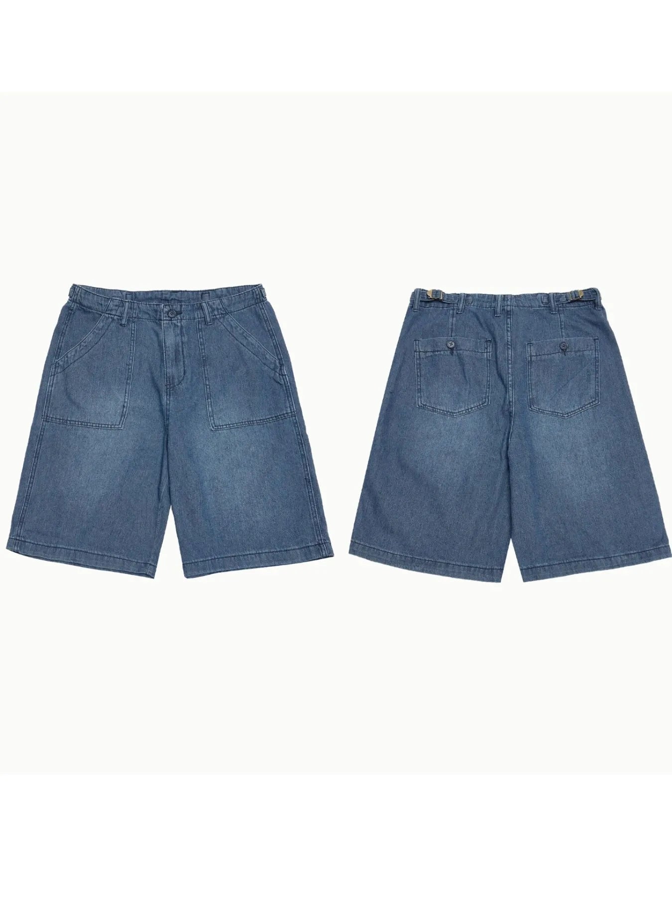 Men's Pocketed Denim Shorts - Fashorio