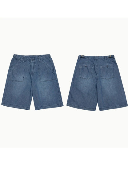Men's Pocketed Denim Shorts - Fashorio