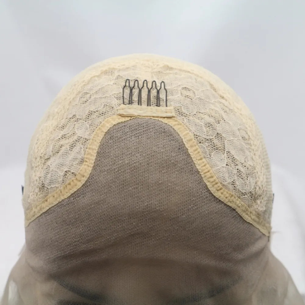 Wig styled on mannequin head