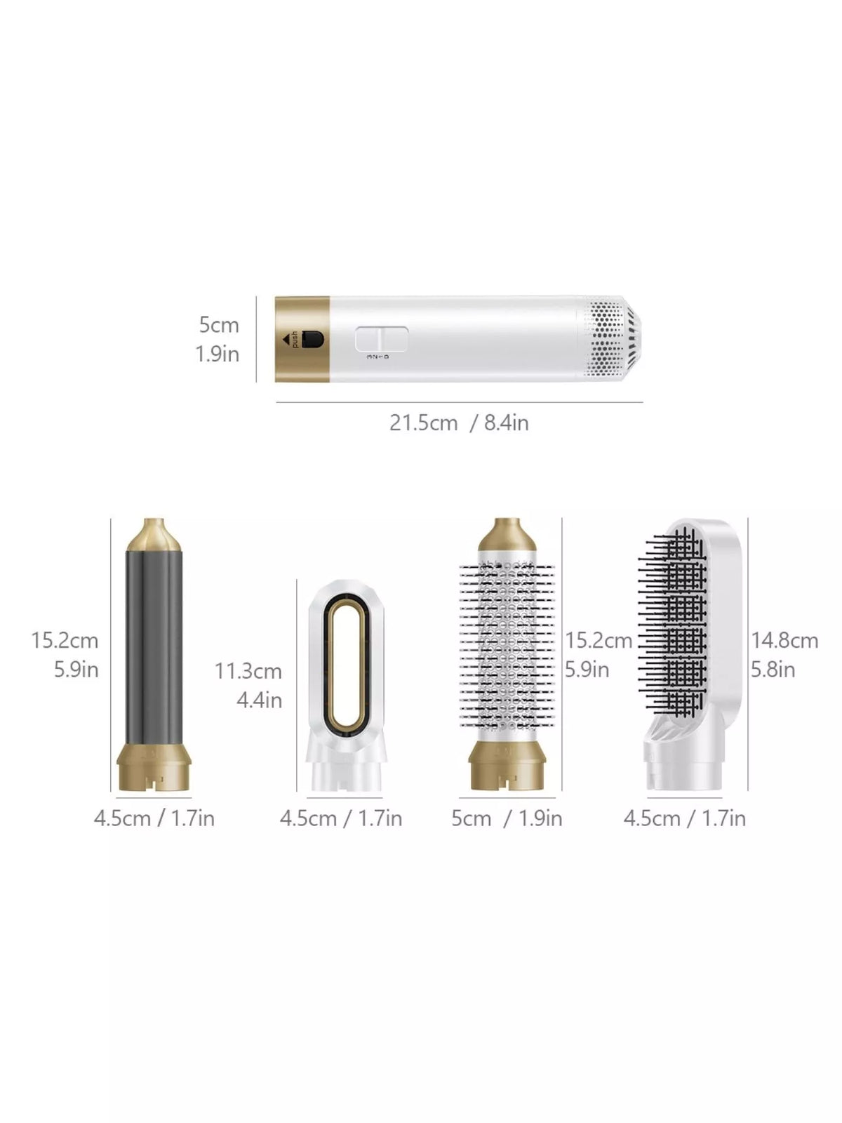 Hot air brush styling hair