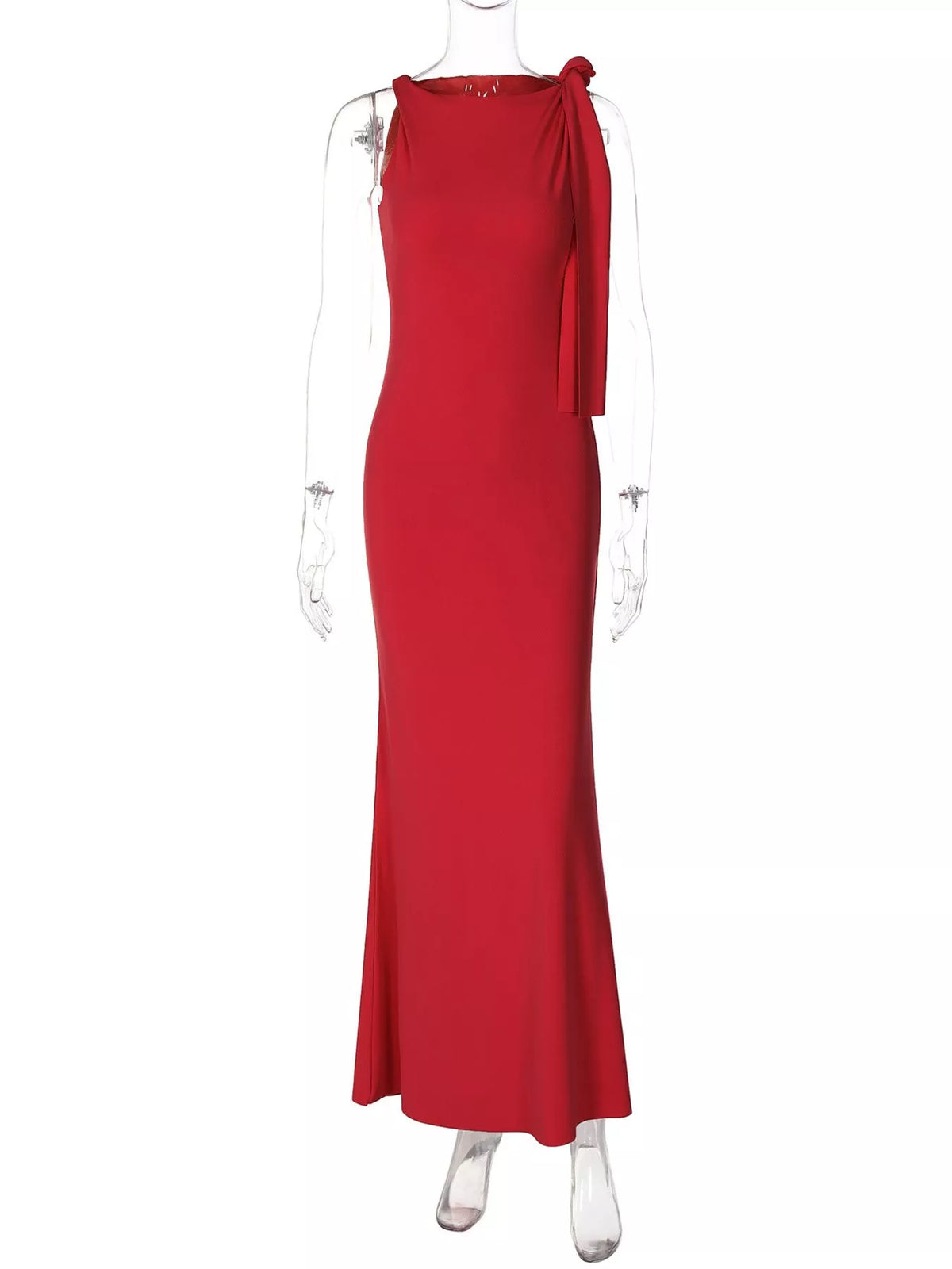 Sleeveless Draped Maxi Dress, view 24