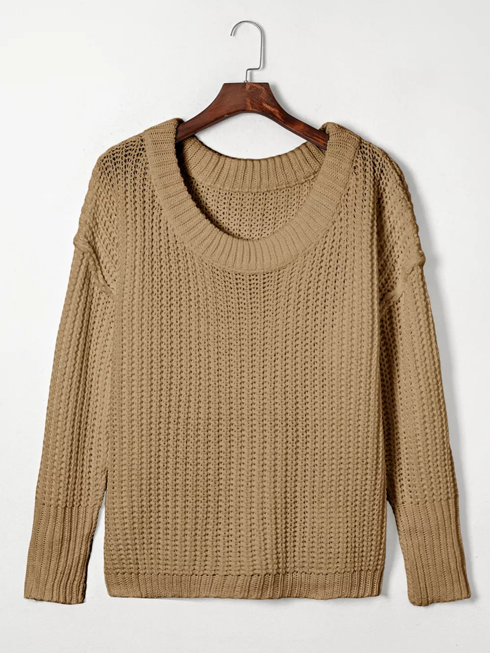 Slouchy Chunky Ribbed Sweater view 12
