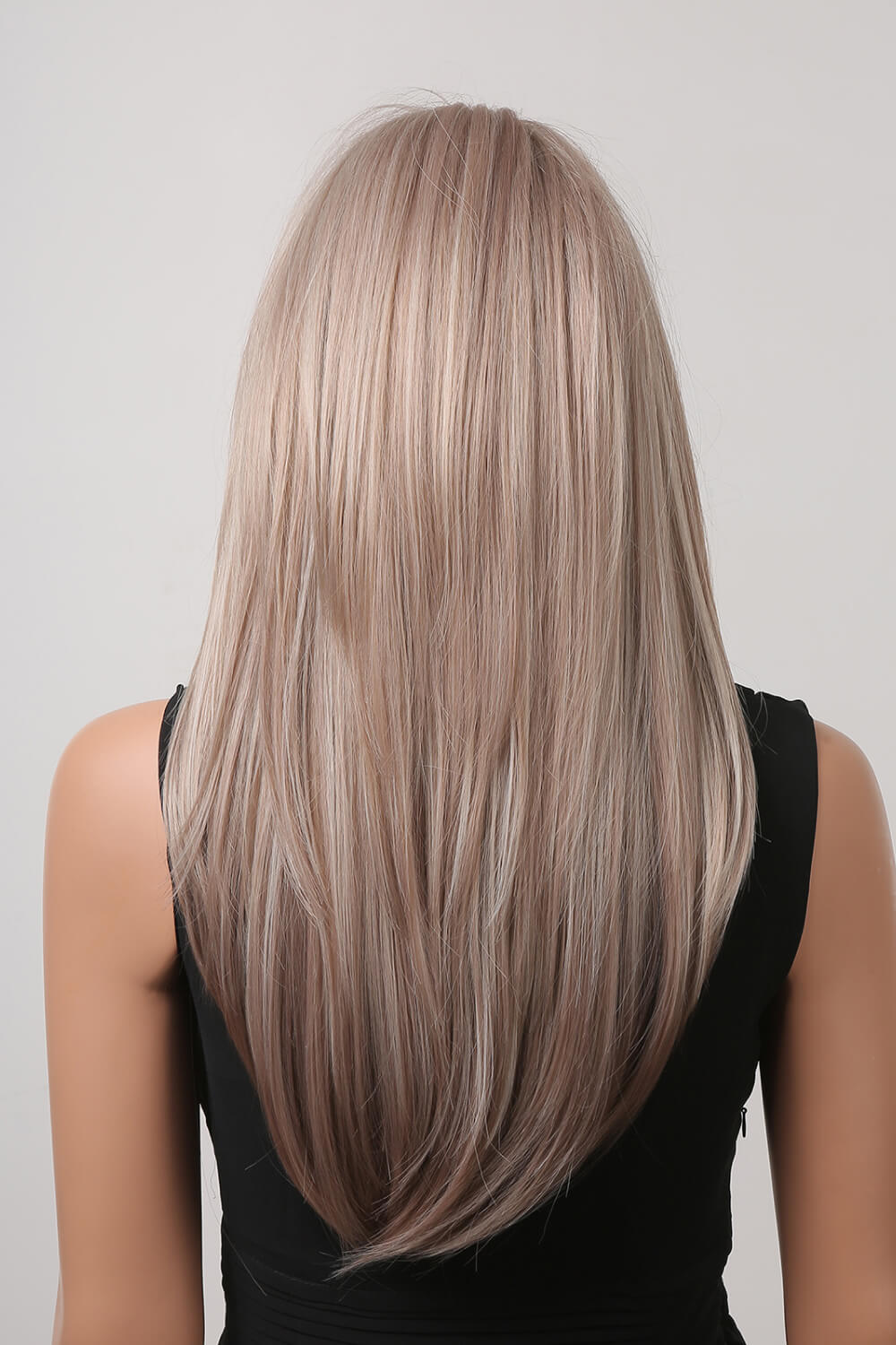 Wig cap and parting detail