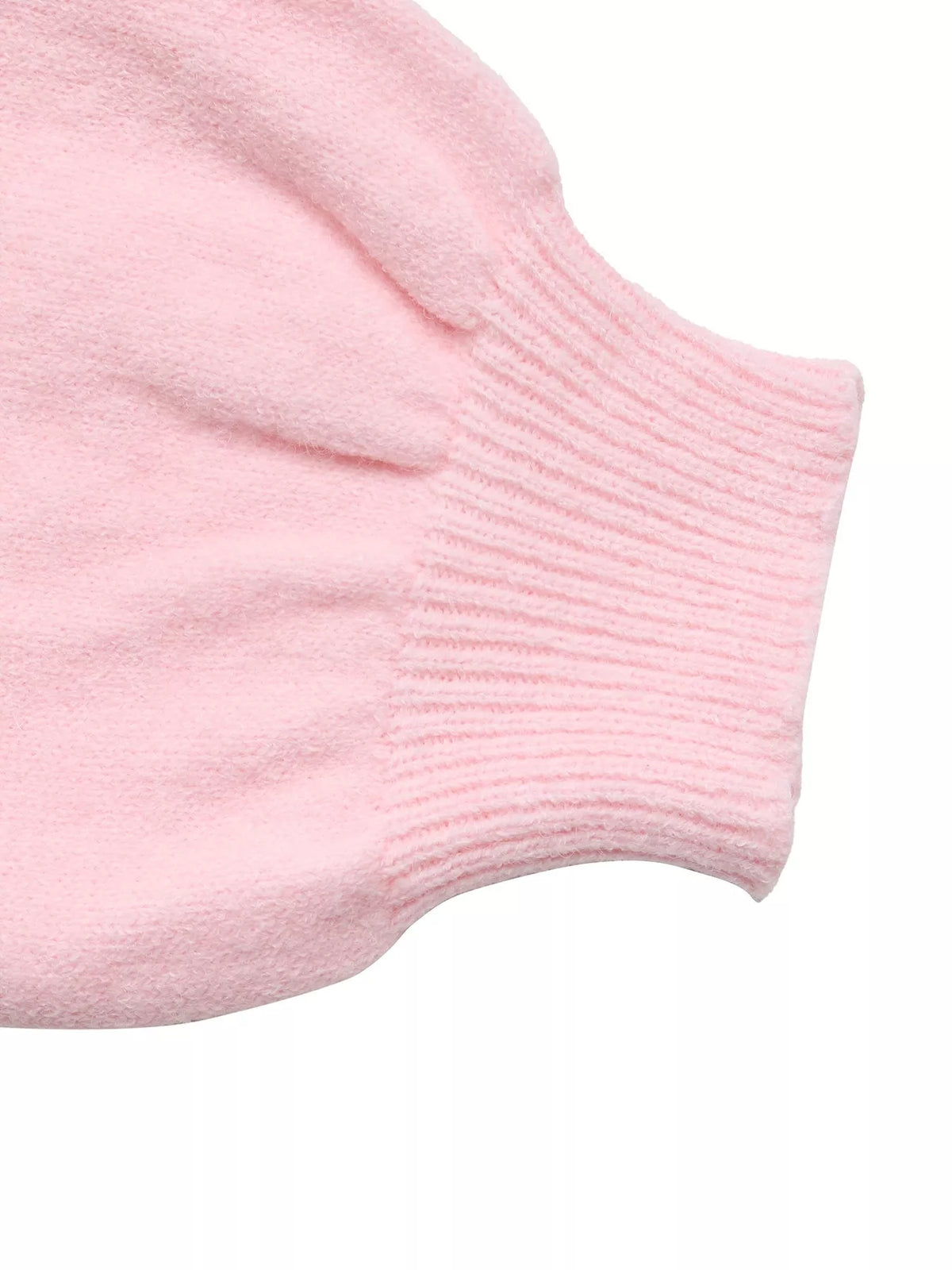 One Shoulder Bow Detail Sweater close up