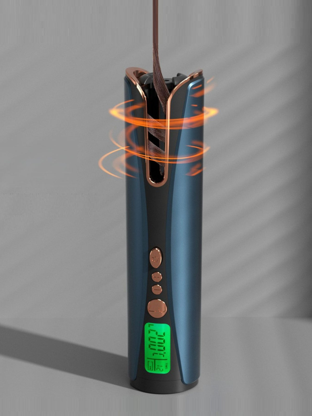 Cordless curling iron in red