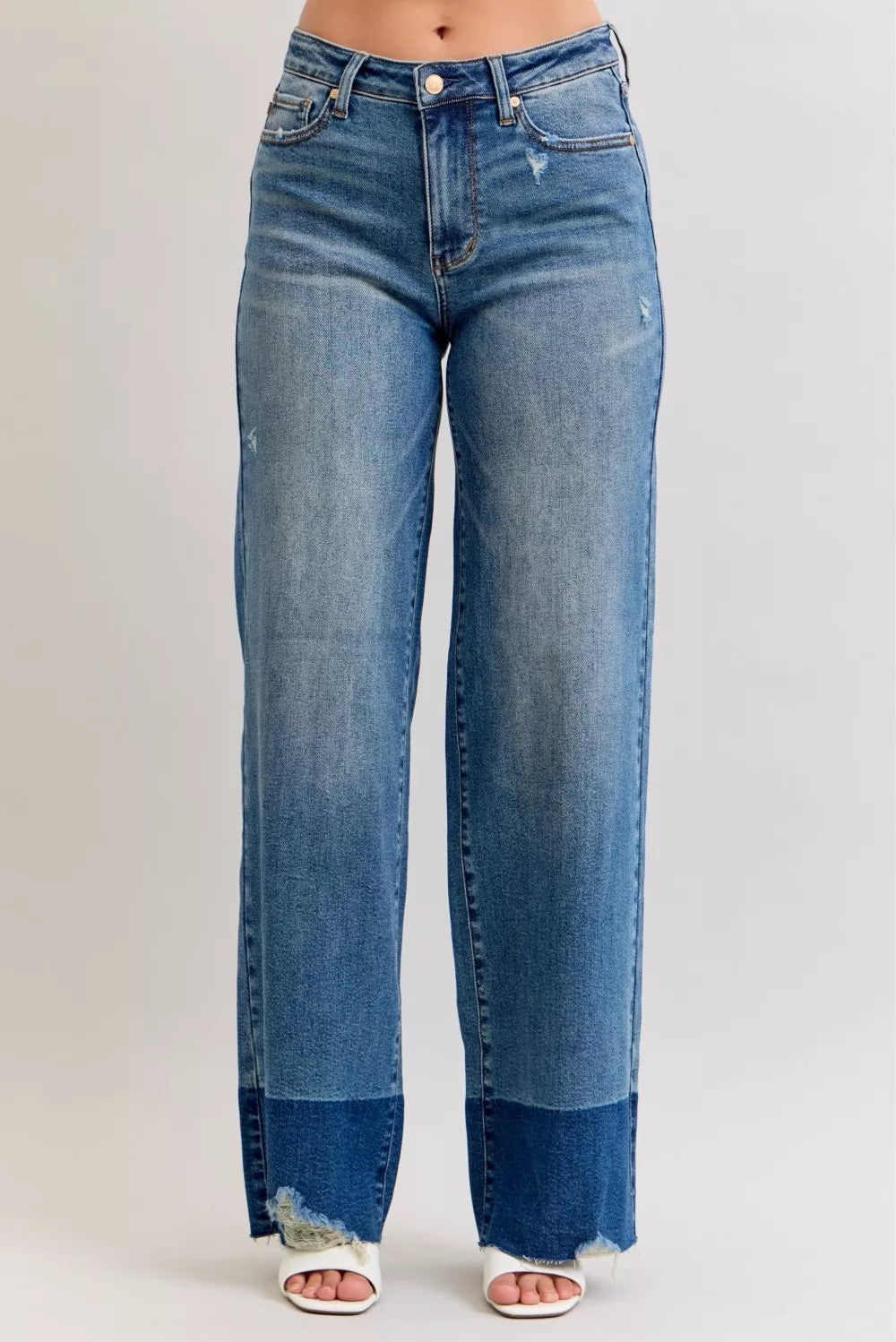 Judy Blue column jeans pocket detail