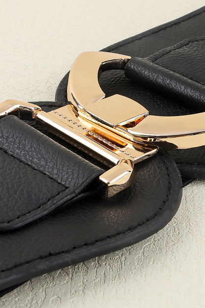 Alloy Buckle Elastic Belt - Fashorio