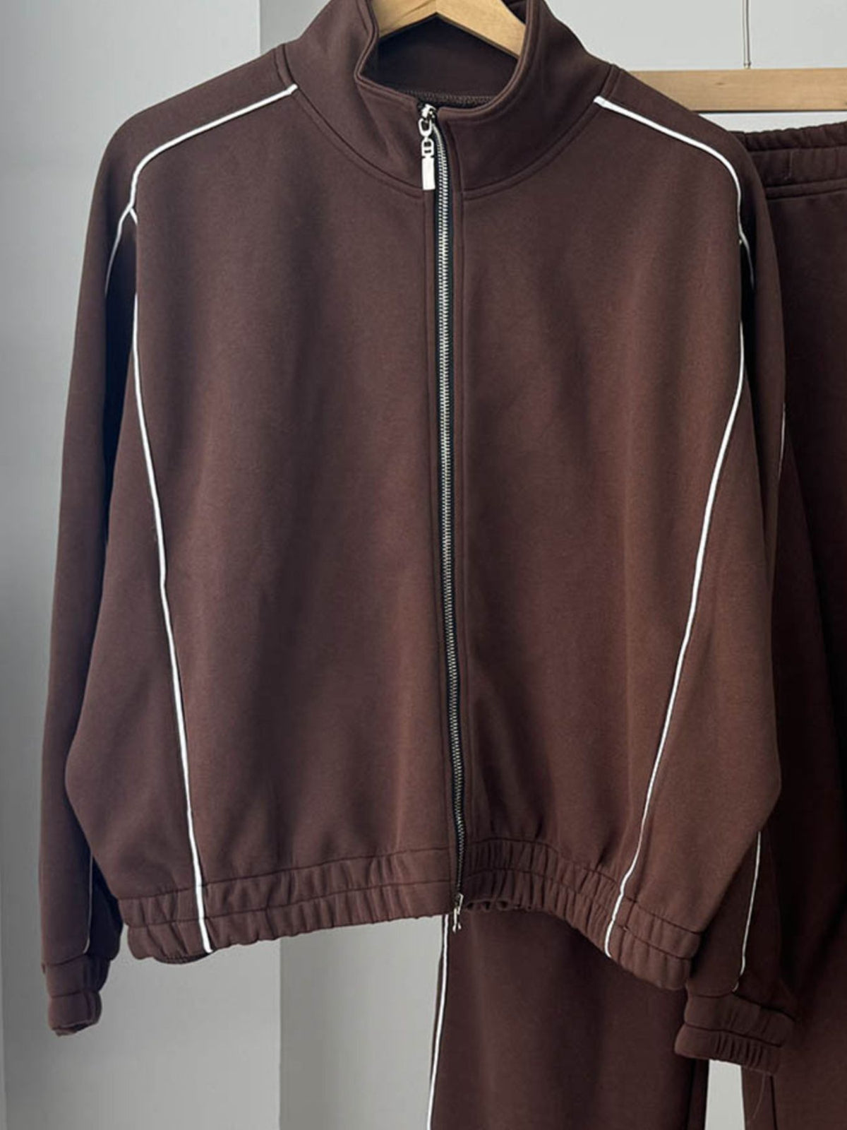 Zip Up Outerwear and Joggers Two Piece Set, view 7