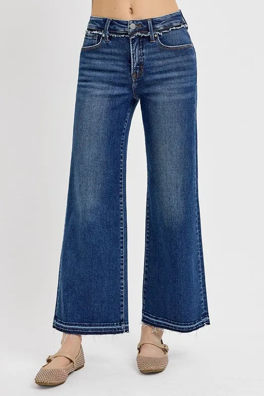 RISEN Full Size Tummy Control Bootcut Jeans Plus Size - Fashorio