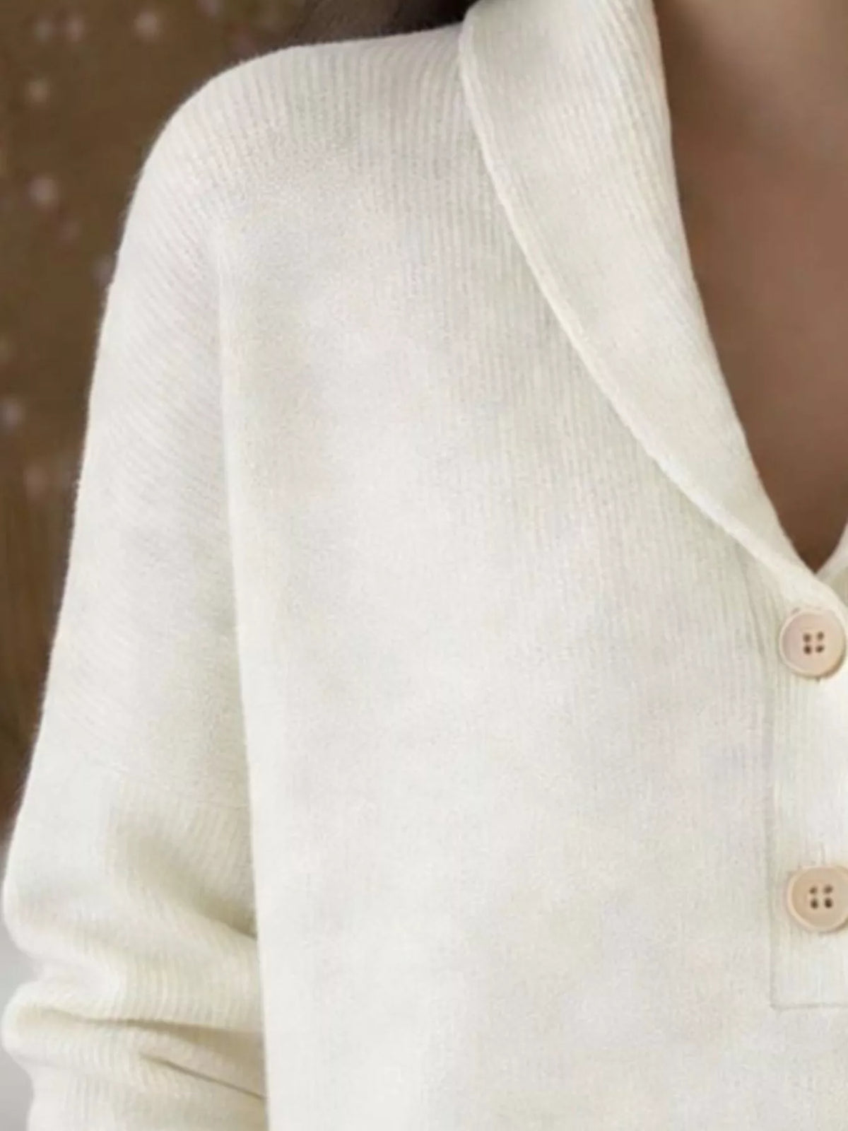 Button Detail Knit Sweater Plus Size view 8