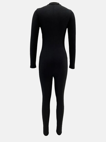 Long Sleeve Bodycon Jumpsuit - Fashorio