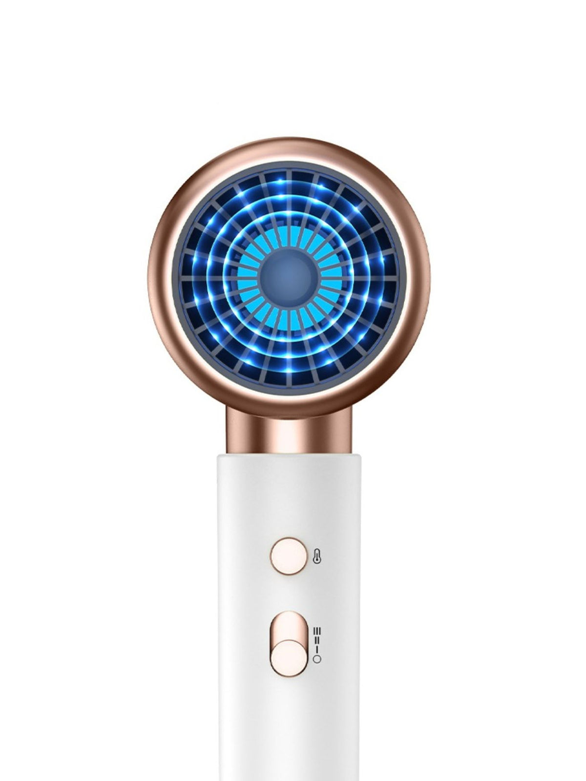Hair dryer controls close up