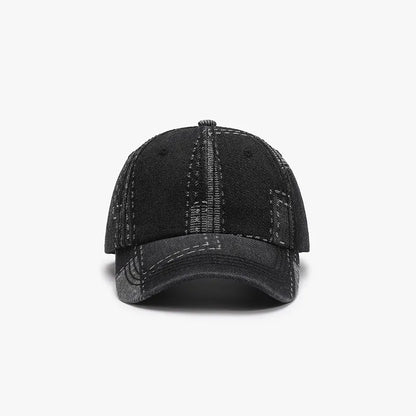 Adjustable Cotton Baseball Cap Black One Size - Fashorio