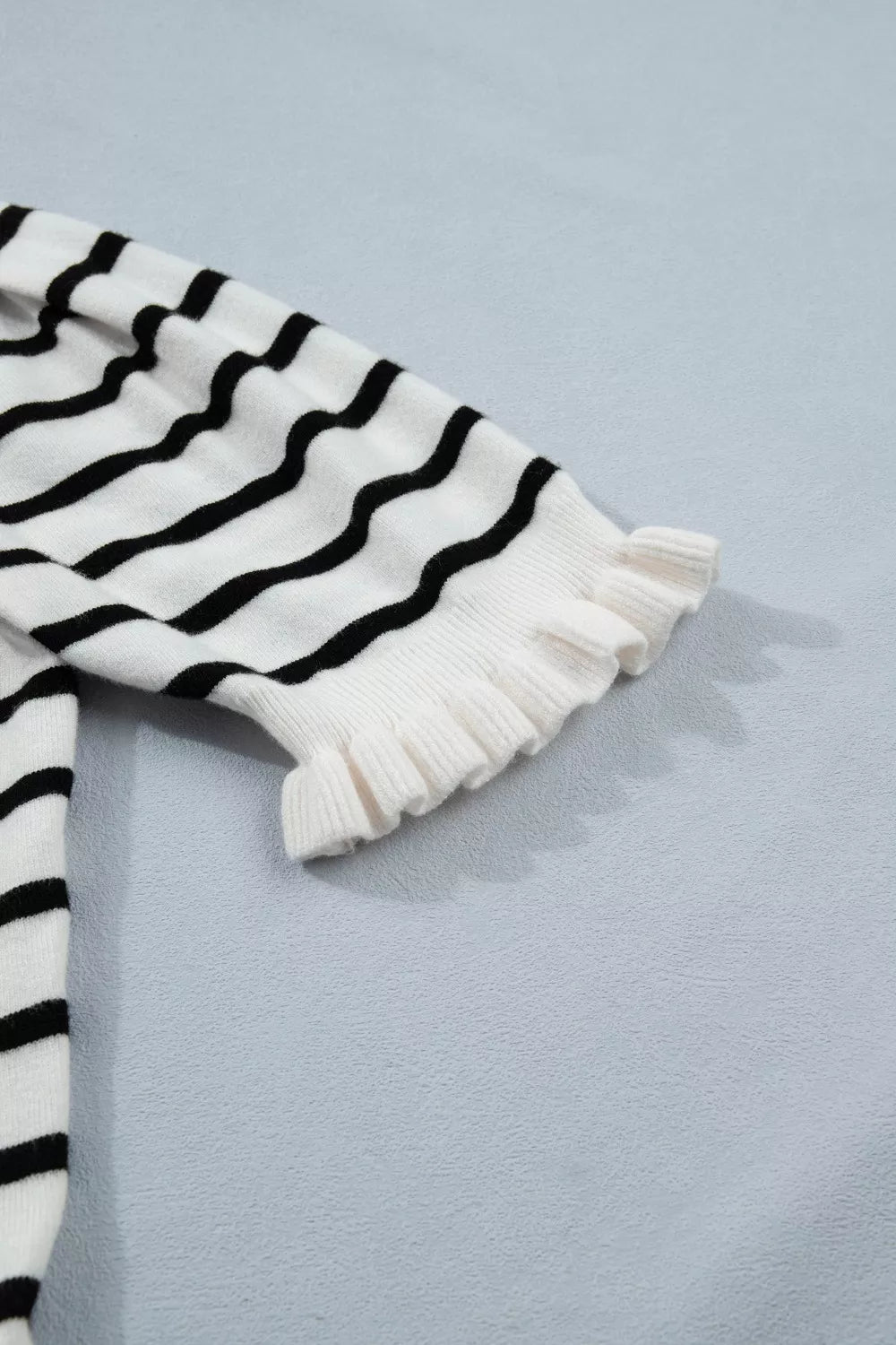 Striped cardigan styled look