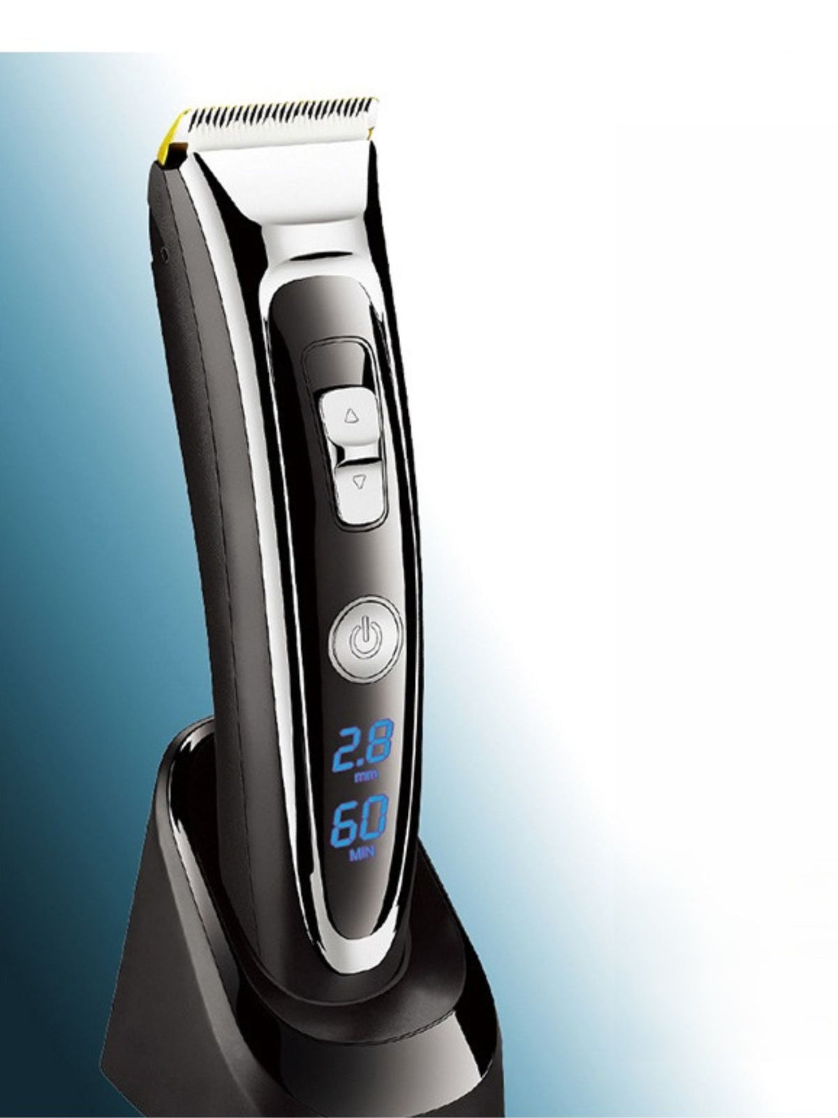 Cordless hair clipper full kit view