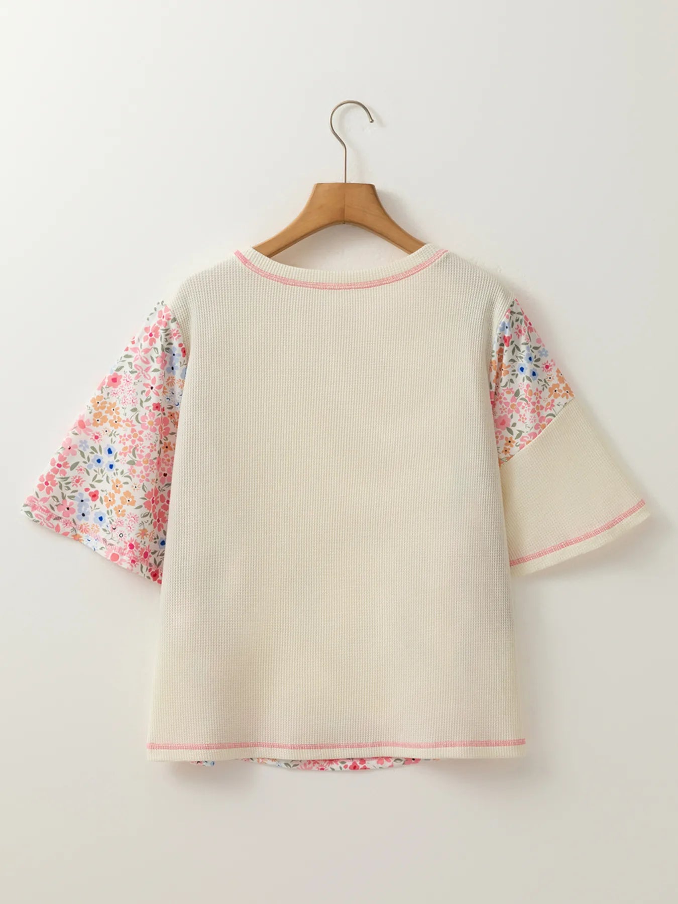 Floral Round Neck Relaxed Fit T-Shirt - Fashorio