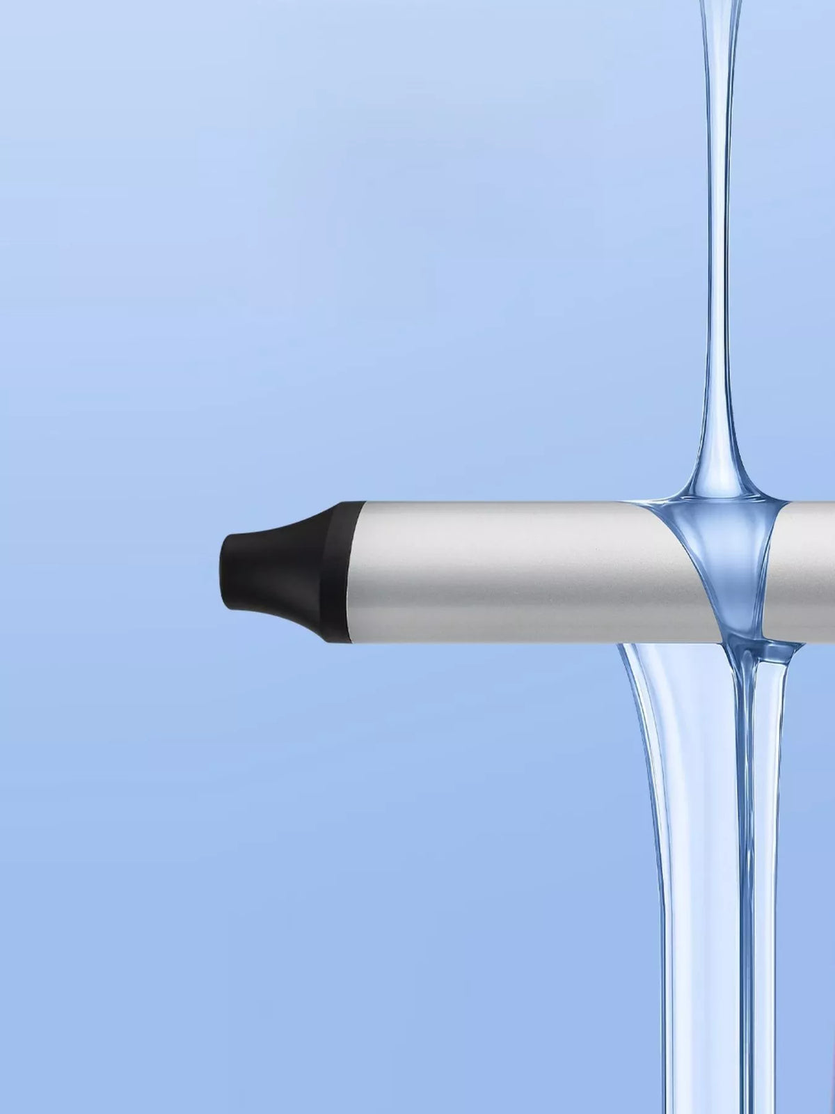 Curling iron cool tip and grip
