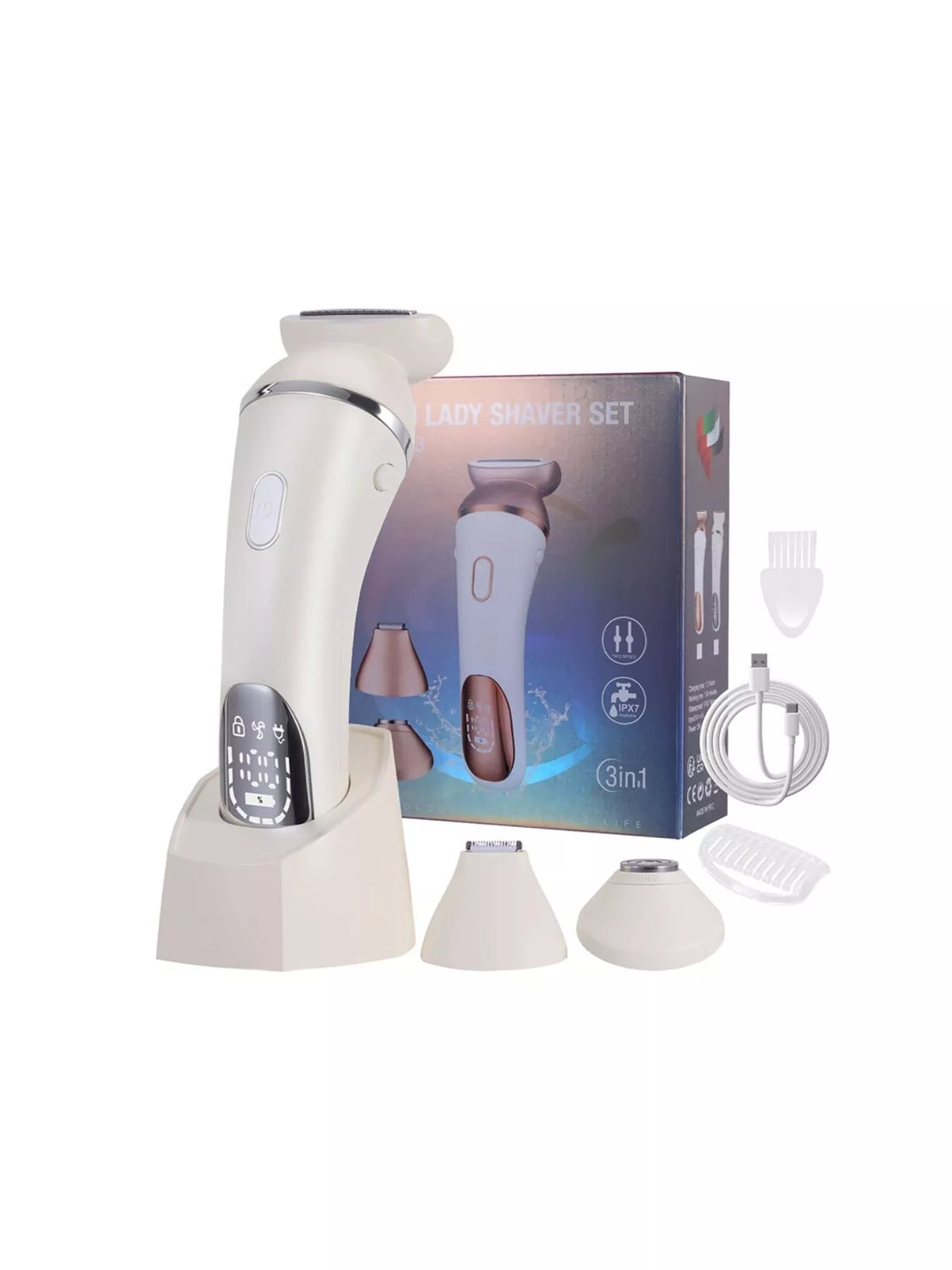 Hair removal epilator top view