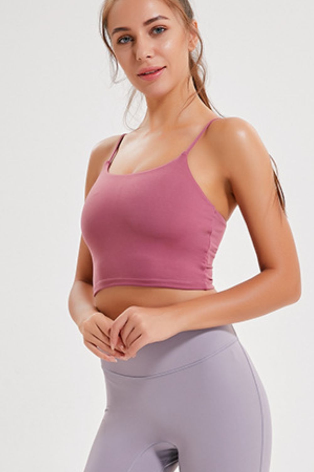 Millennia Feel Like Skin Scoop Neck Sports Cami - Fashorio