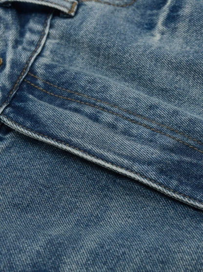 Men's Wash Relaxed Fit Denim Shorts - Fashorio