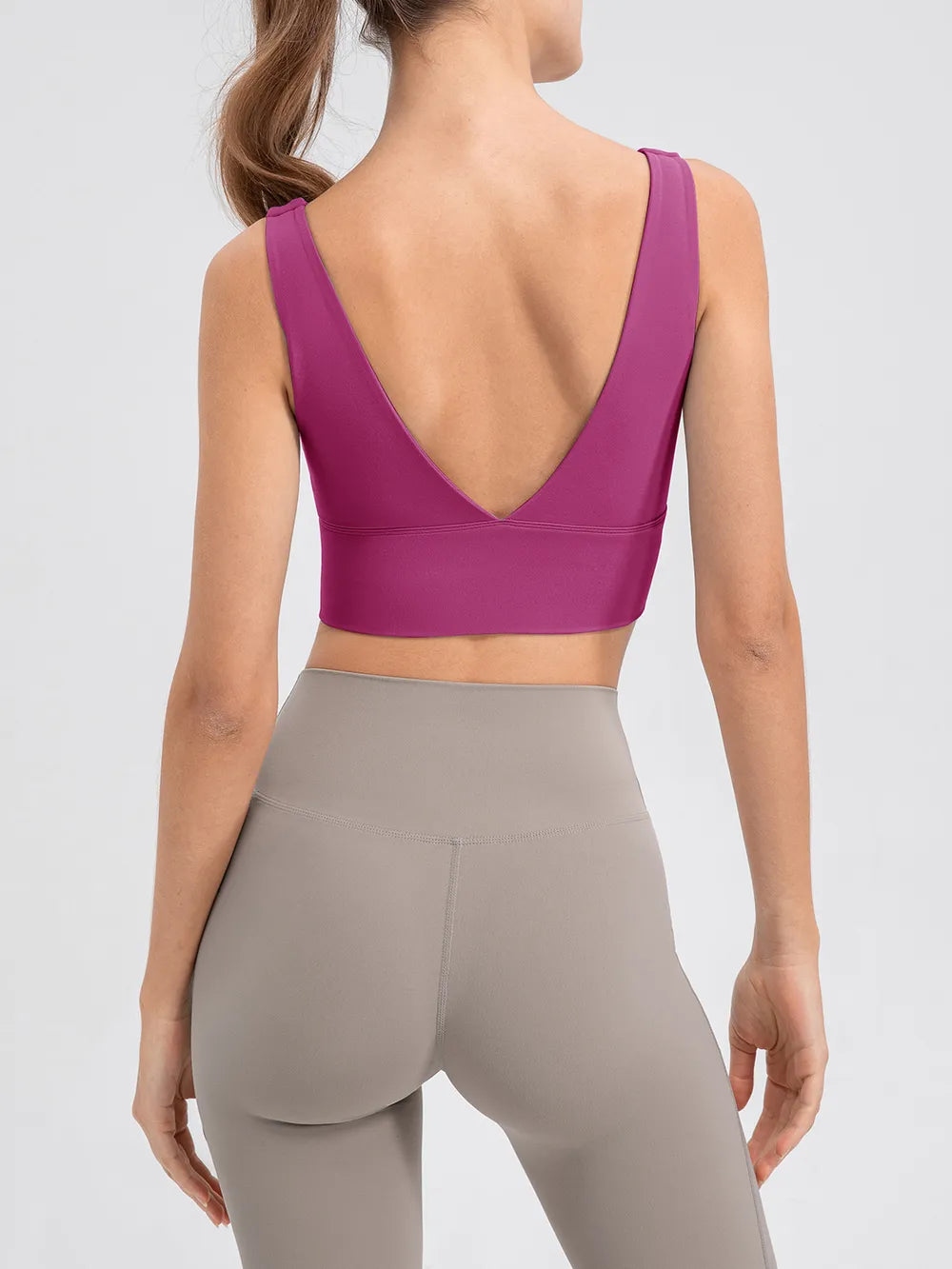 Scoop Neck Wide Strap Active Tank - Fashorio