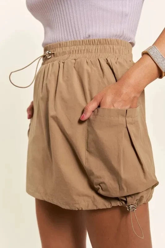 ADORA ADORA Drawstring Skort with Pockets