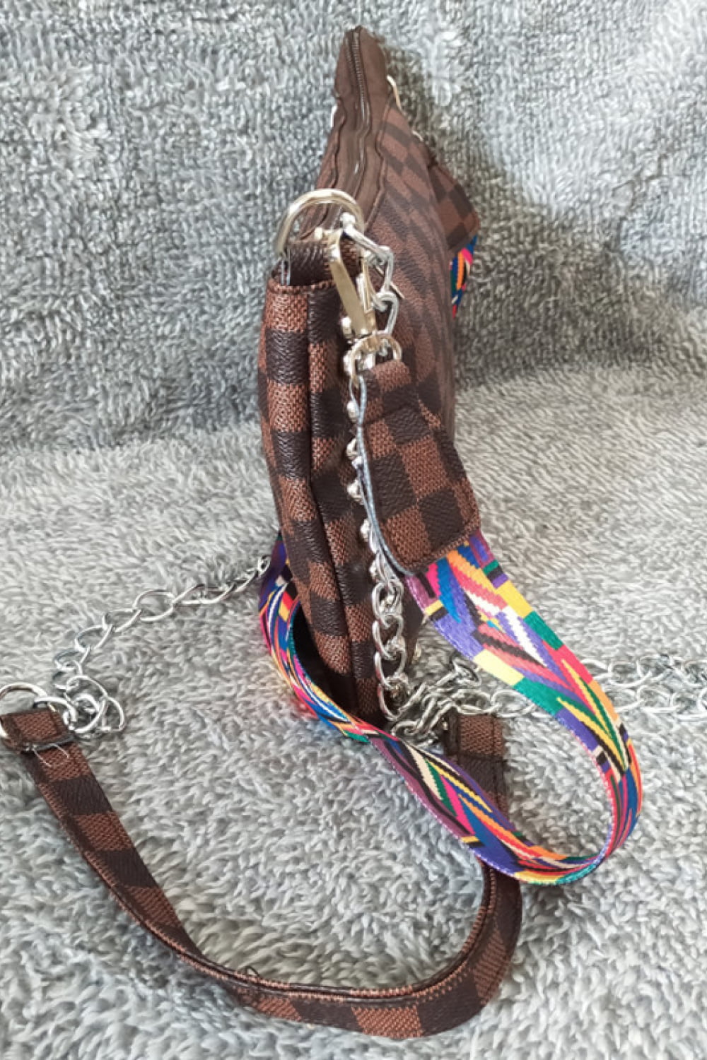 Adored Handbags Adored PU Leather Studded Shoulder Bag