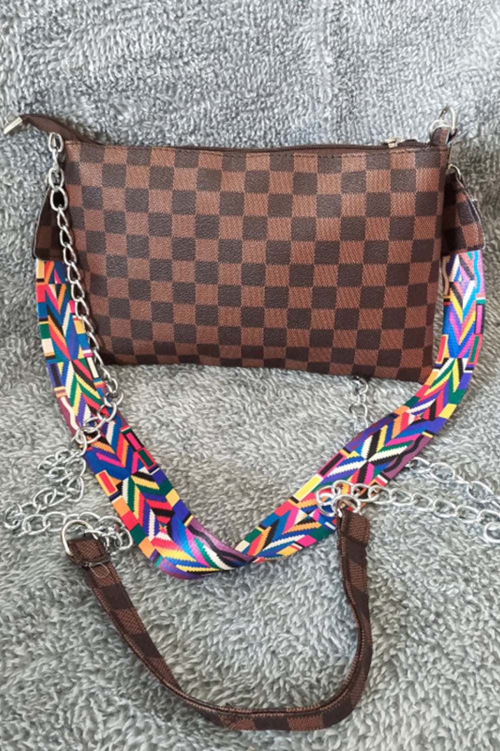 Adored Handbags Adored PU Leather Studded Shoulder Bag