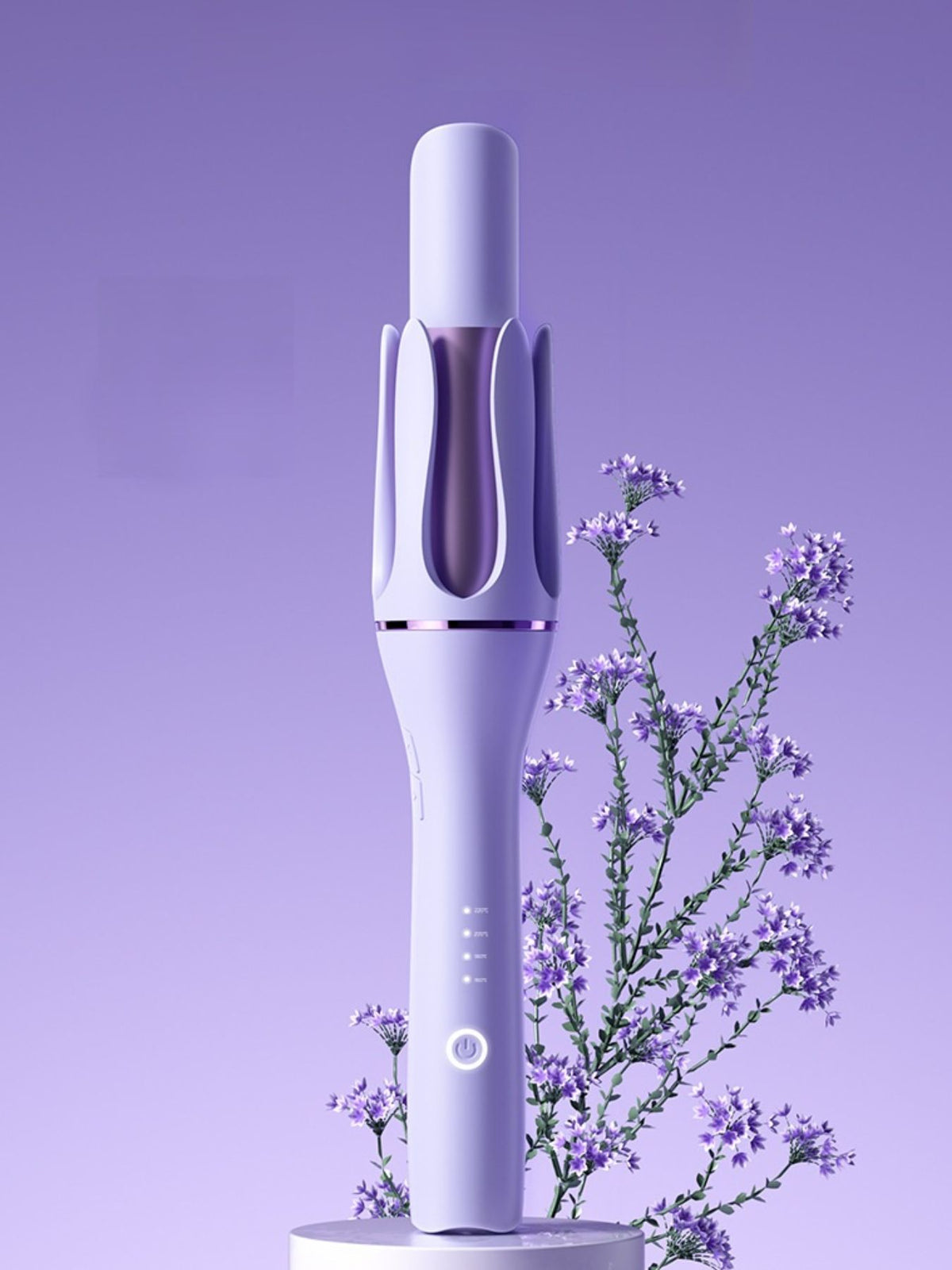 Automatic curling iron control panel