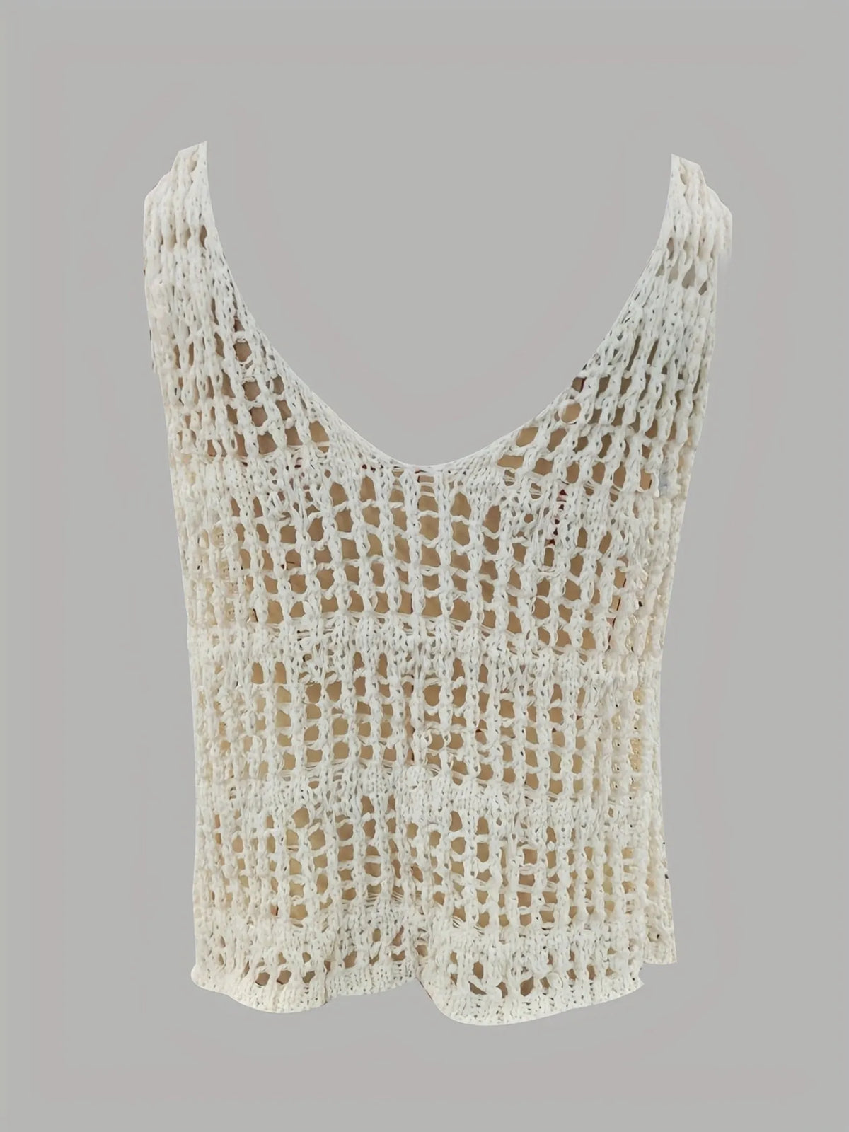 crochet vest back view