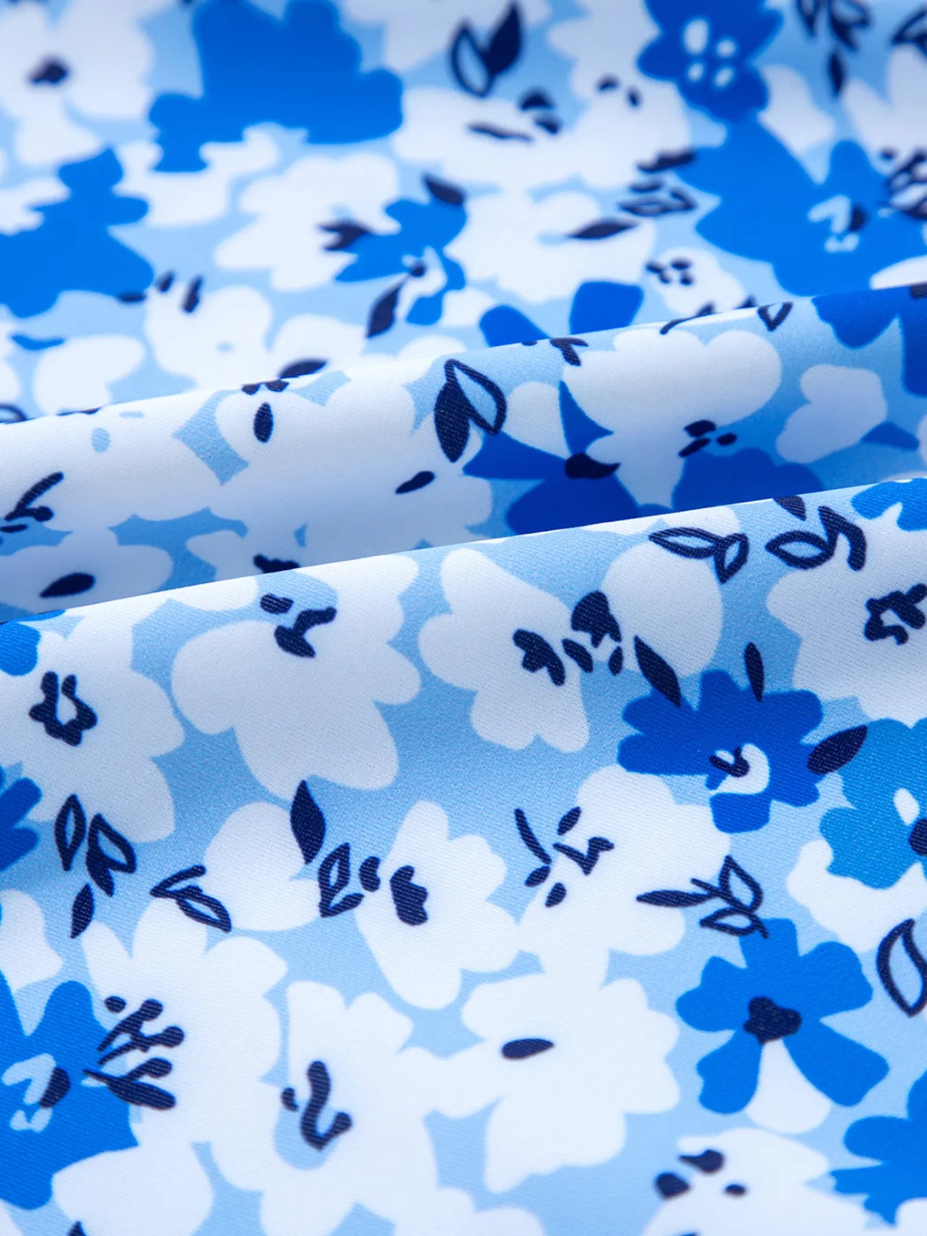 Floral Ruffled Strap Lace-up Hollow Out One Piece Swimsuit - Fashorio