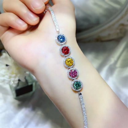 5 Carat 925 Sterling Silver Moissanite Bracelet - Fashorio