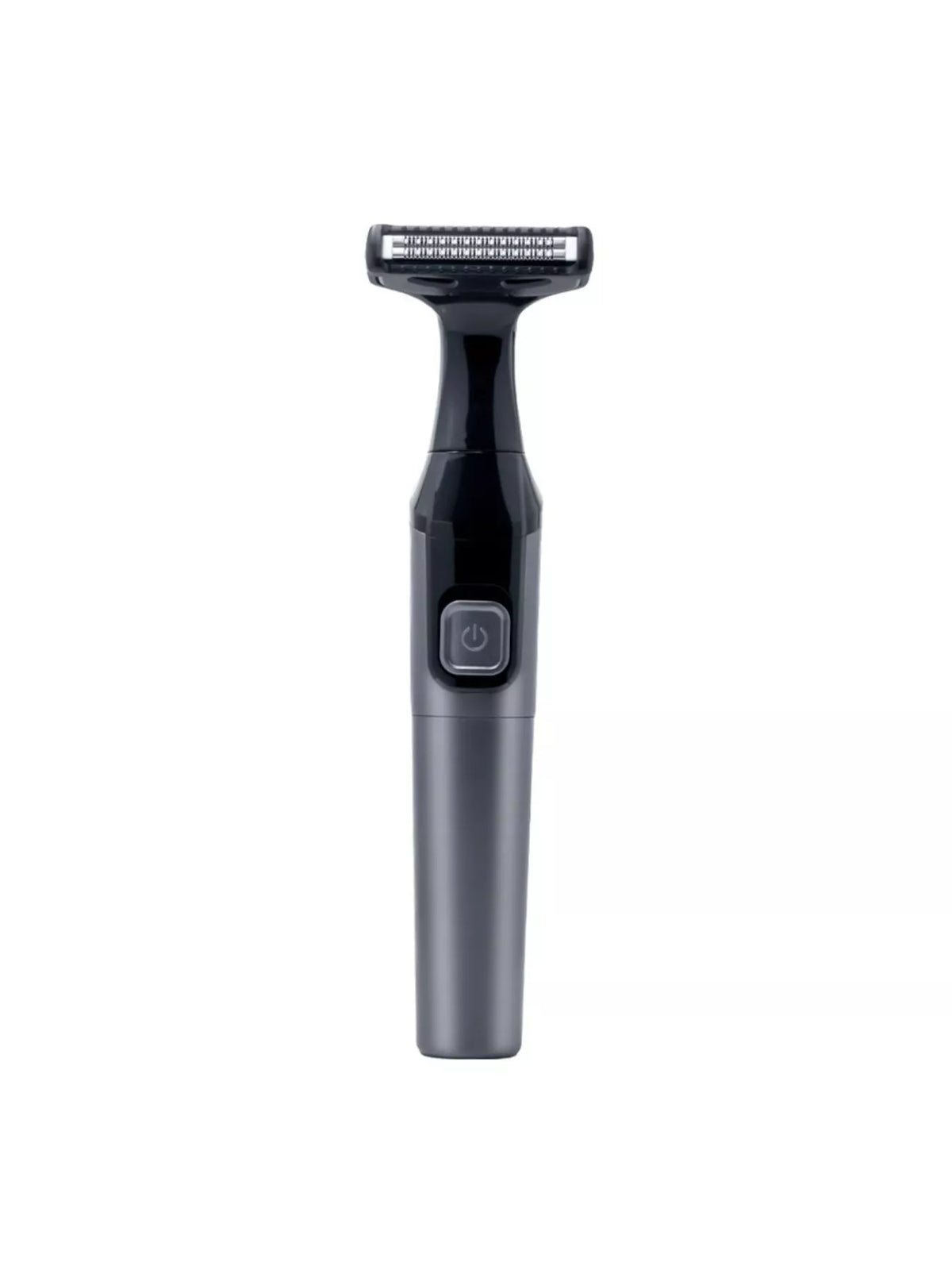 Portable shaver shown in palm for scale