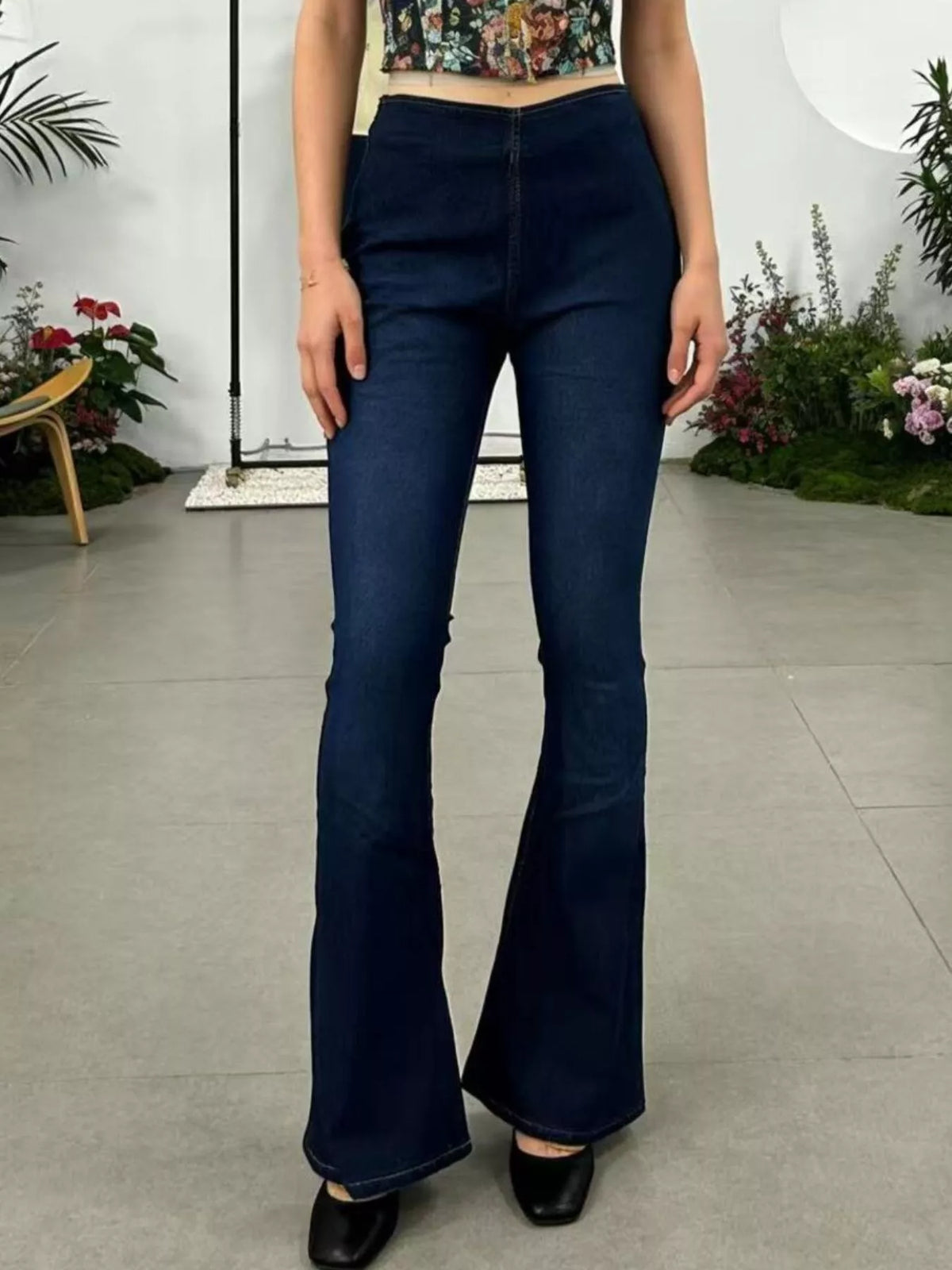 Flare jeans in daylight