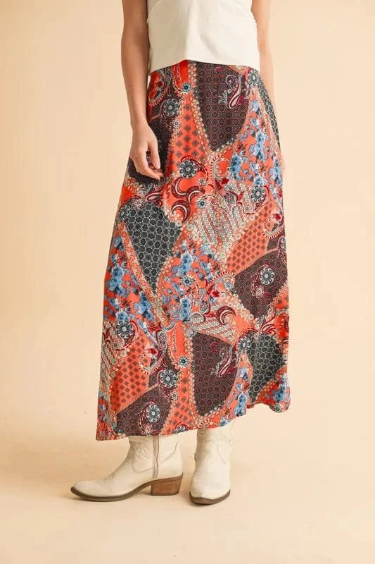 Aemi+Co Aemi + Co Printed Maxi Skirt