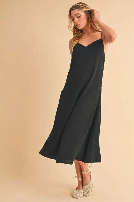 Aemi+Co dresses Aemi+Co Side Button Midi Cami Dress