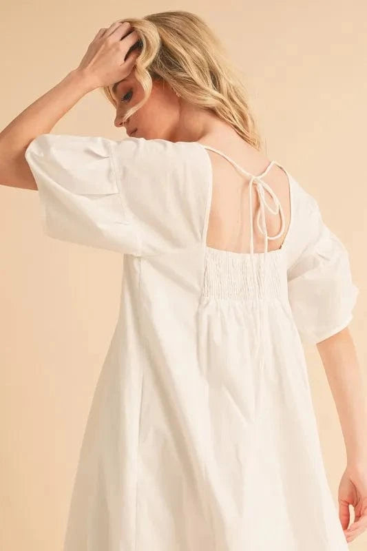 Aemi+Co dresses Aemi + Co Square Neck Babydoll Dress with Pockets