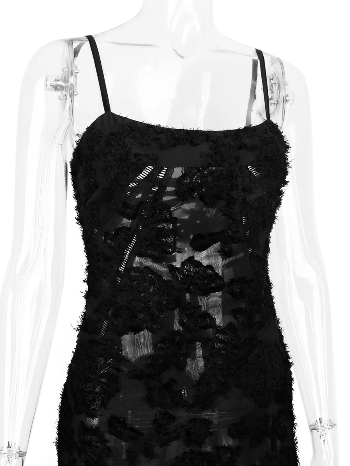 Lace maxi dress alternate color detail closeup