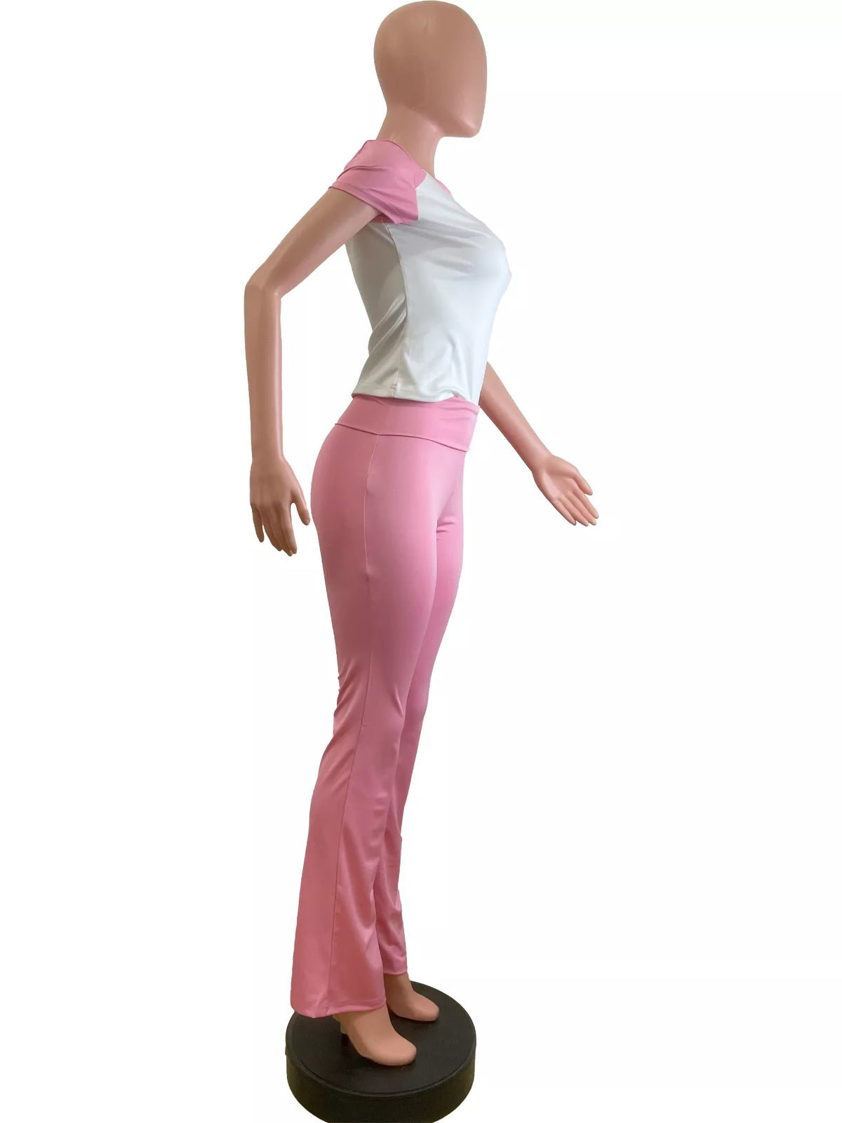 Coordinated tee and pants set back view