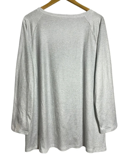 Bohemian Wolf Print Long Sleeve T-Shirt - Fashorio