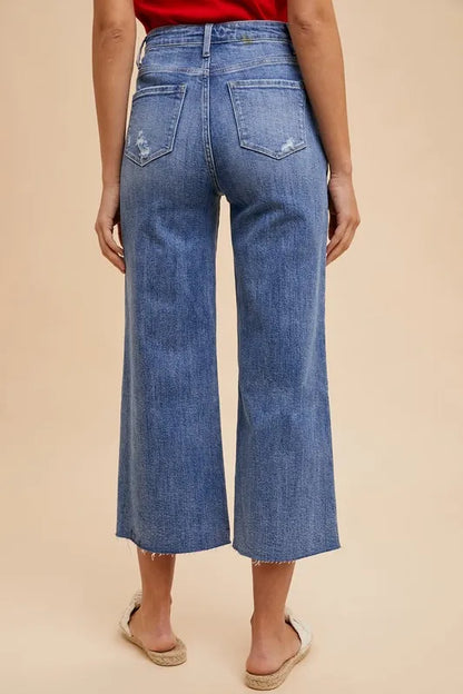 Annie Wear High Rise Wide Leg Jeans - Fashorio
