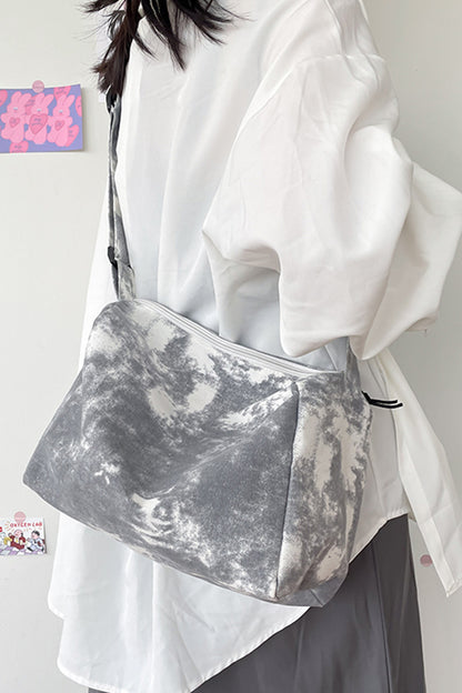Tie-Dye Canvas Crossbody Bag - Fashorio
