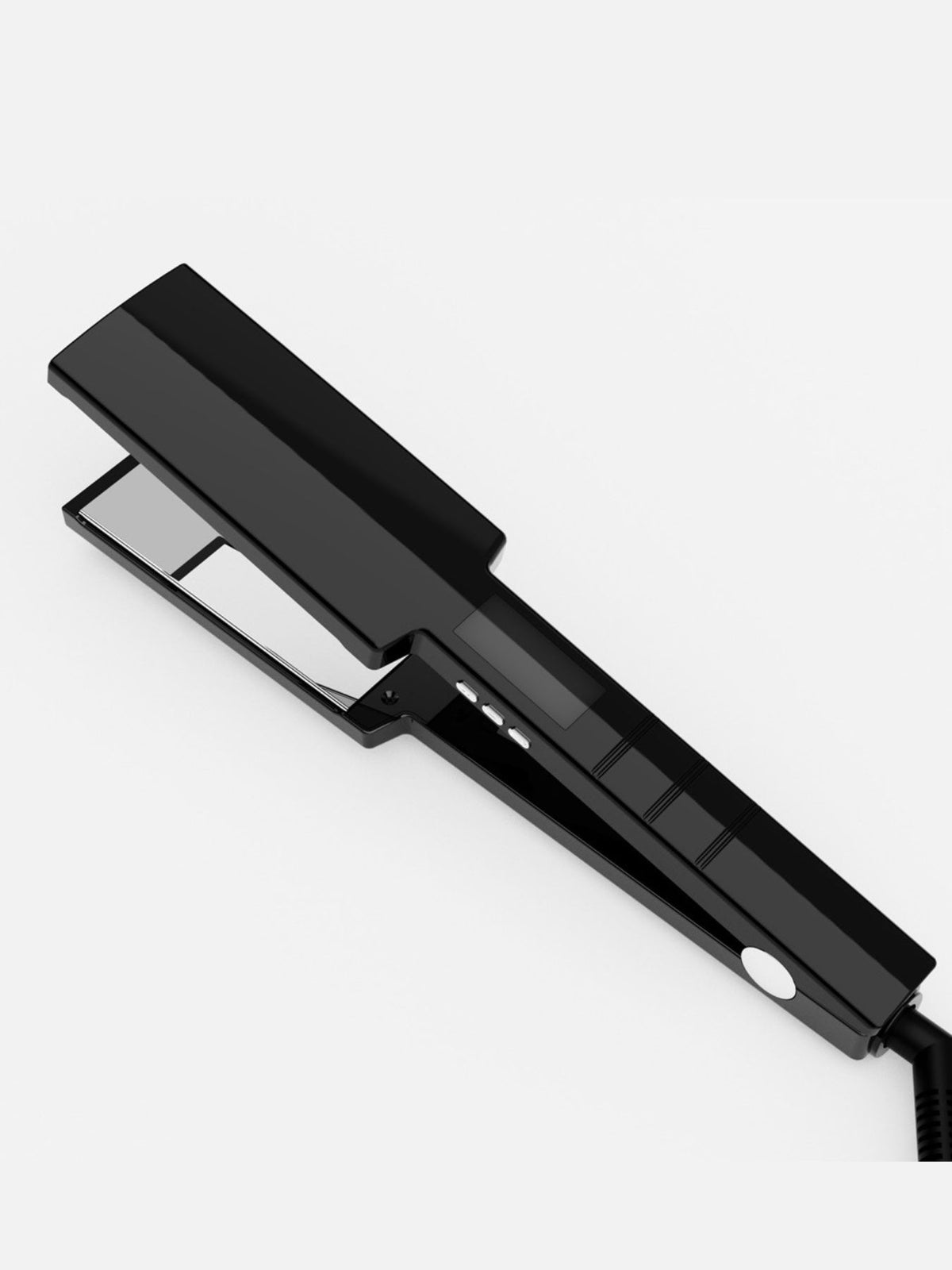 Hair straightener held in hand