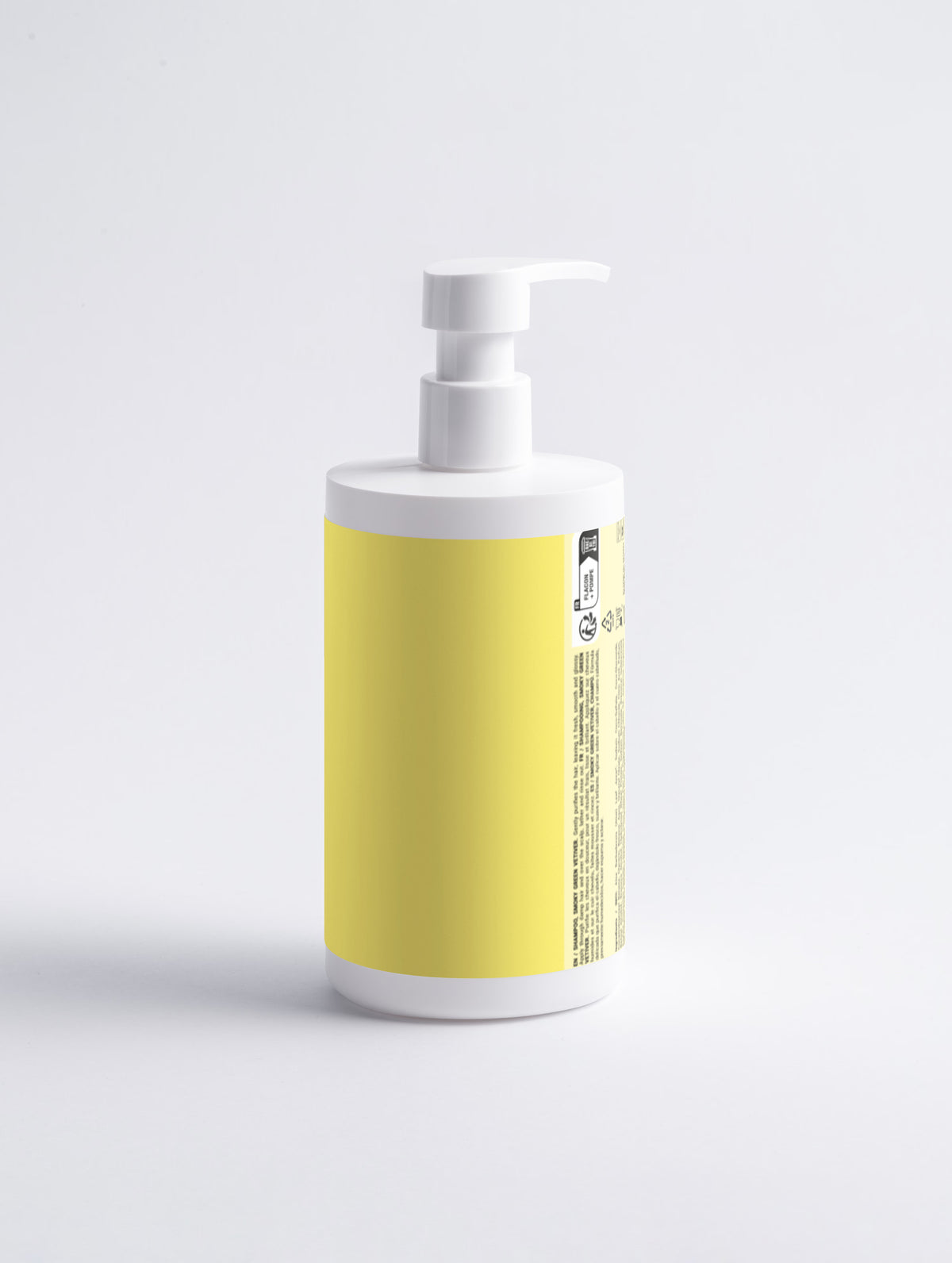 Wheat protein shampoo for shine and volume white bottle