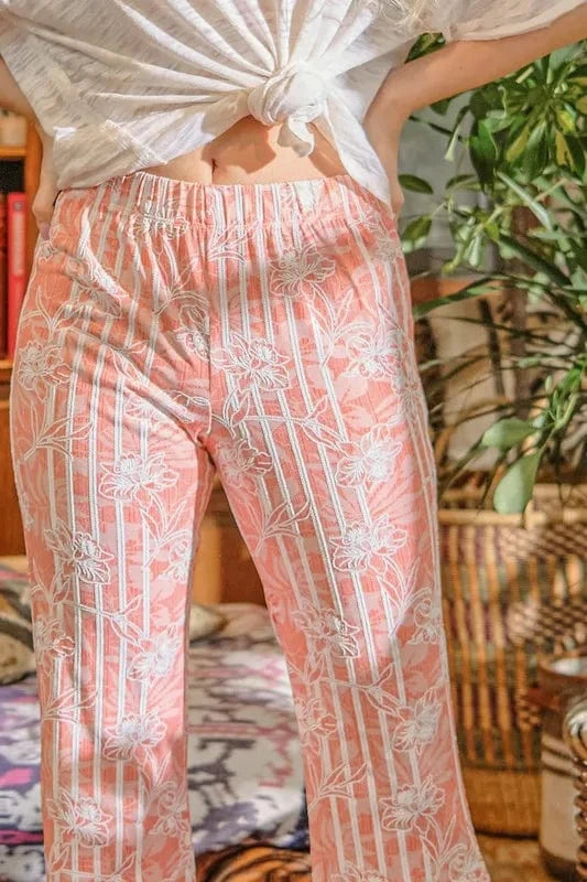 And The Why And The Why Wrinkle-Free Stretch Bell Bottom Flare Pants