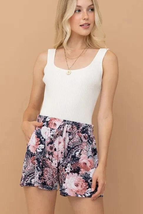 And The Why And The Why Wrinkle-free Stretchy Cooling Fabric Shorts