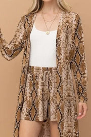 And The Why SNAKE / S And The Why Wrinkle-free Stretchy Cooling Fabric Shorts