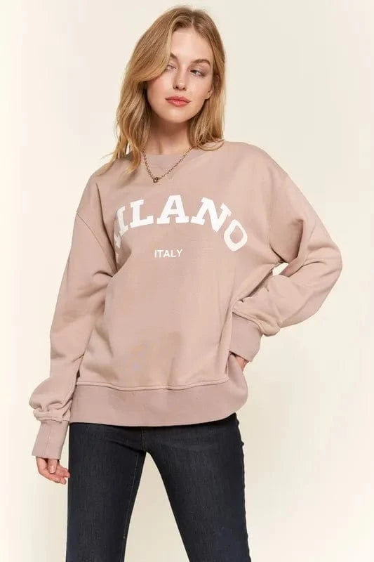 And The Why Sweatshirts & Hoodies And The Why Washed Milano Pullover Sweatshirt