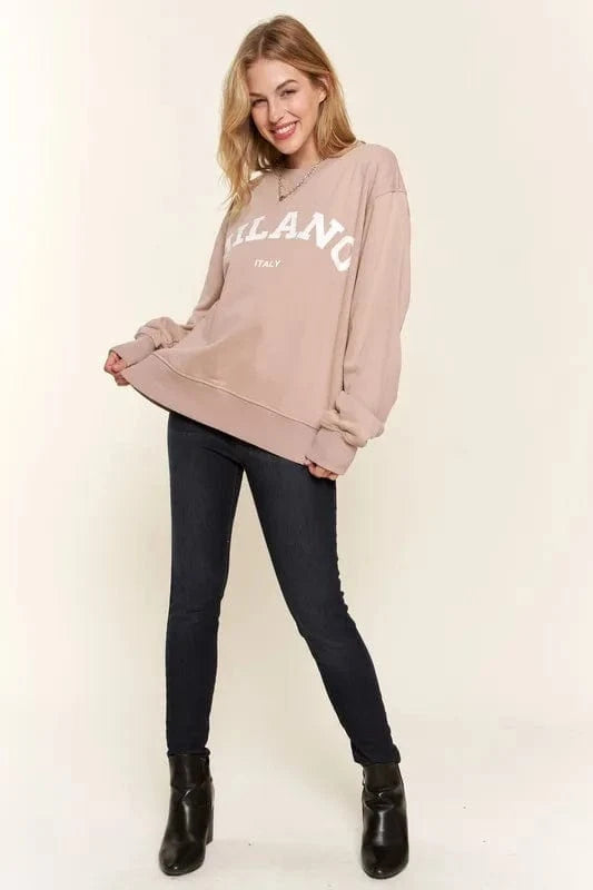 And The Why Sweatshirts & Hoodies And The Why Washed Milano Pullover Sweatshirt